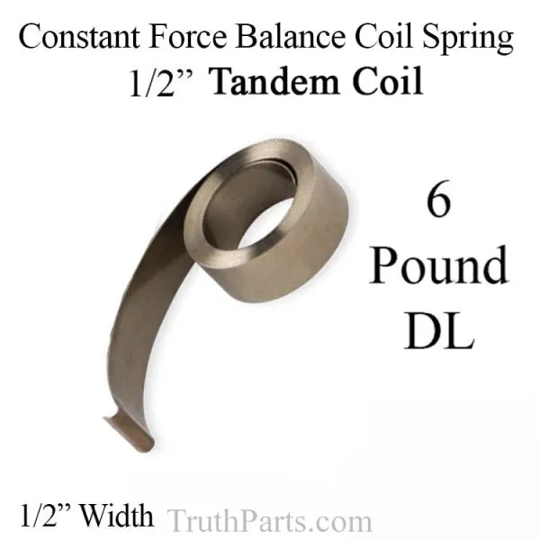 1/2 in. Constant Force Balance Coil Spring DL #6 Pound