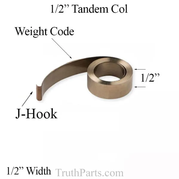 1/2 in. Constant Force Balance Coil Spring DL #6 Pound