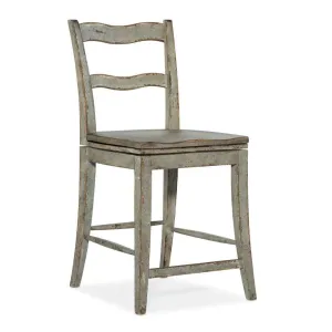 Alfresco La Riva Ladder Back Swivel Counter Stool