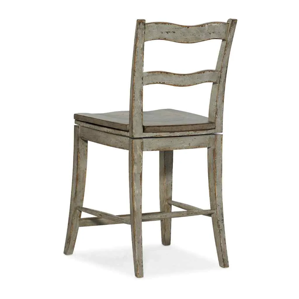 Alfresco La Riva Ladder Back Swivel Counter Stool