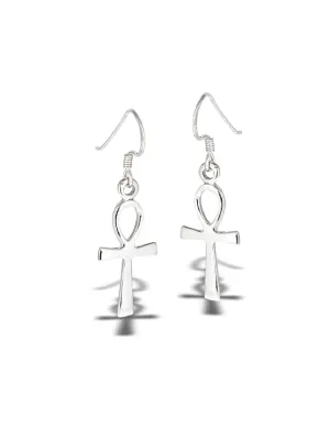 Ankh Dangle Earrings