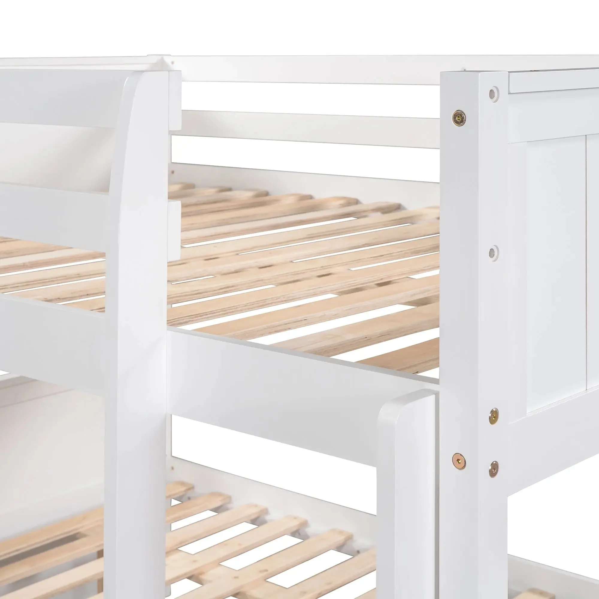 Bellemave® Full Size Bunk Bed with Trundle Bed