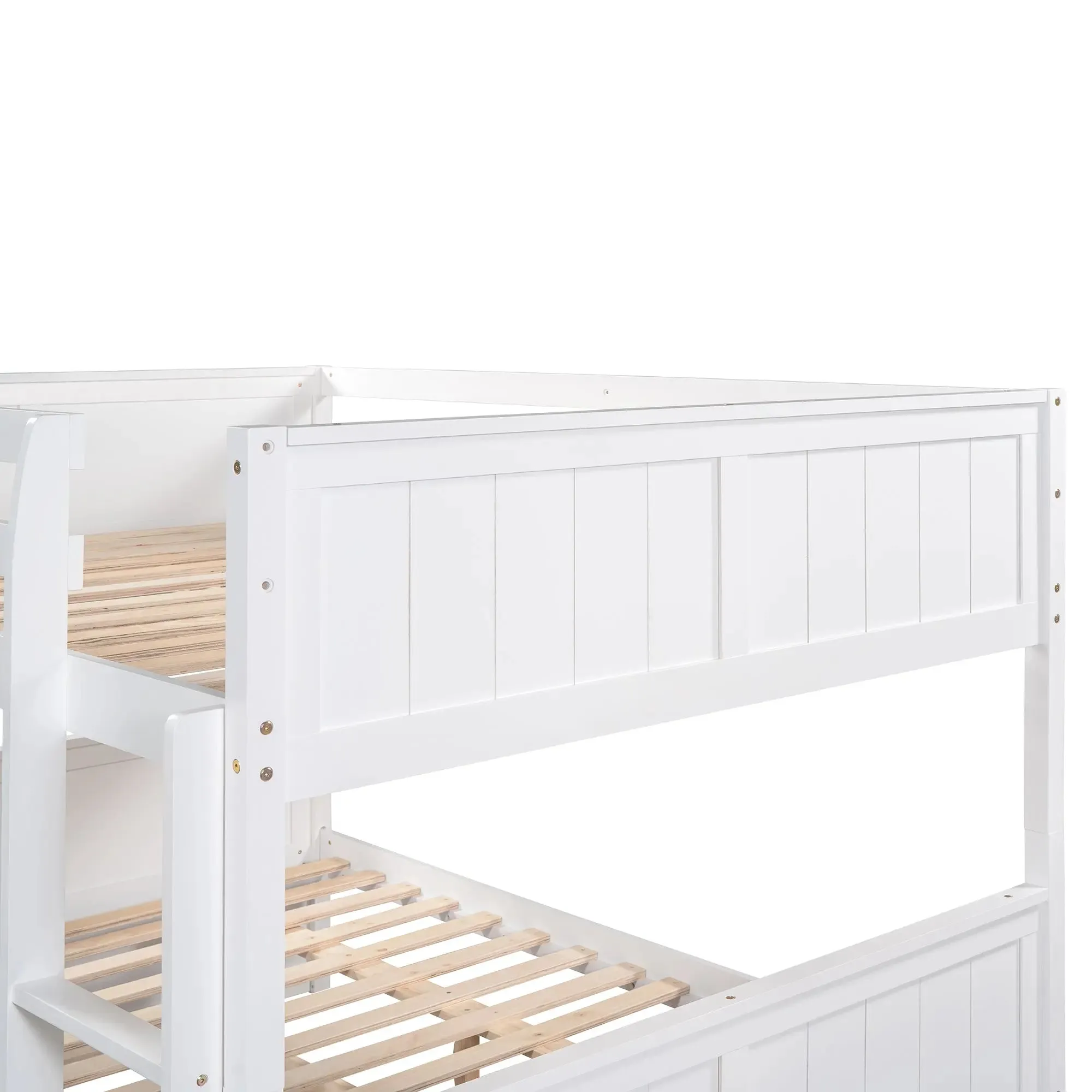 Bellemave® Full Size Bunk Bed with Trundle Bed