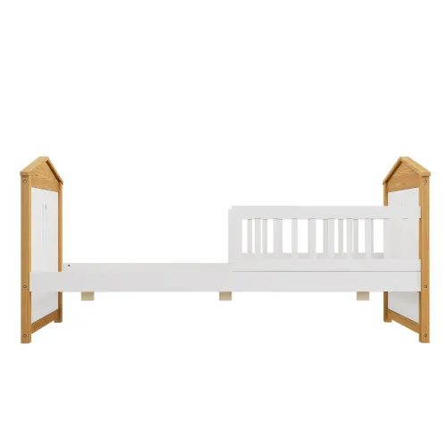 Bellemave® Twin Size House Shape Bed with Trundle Bed