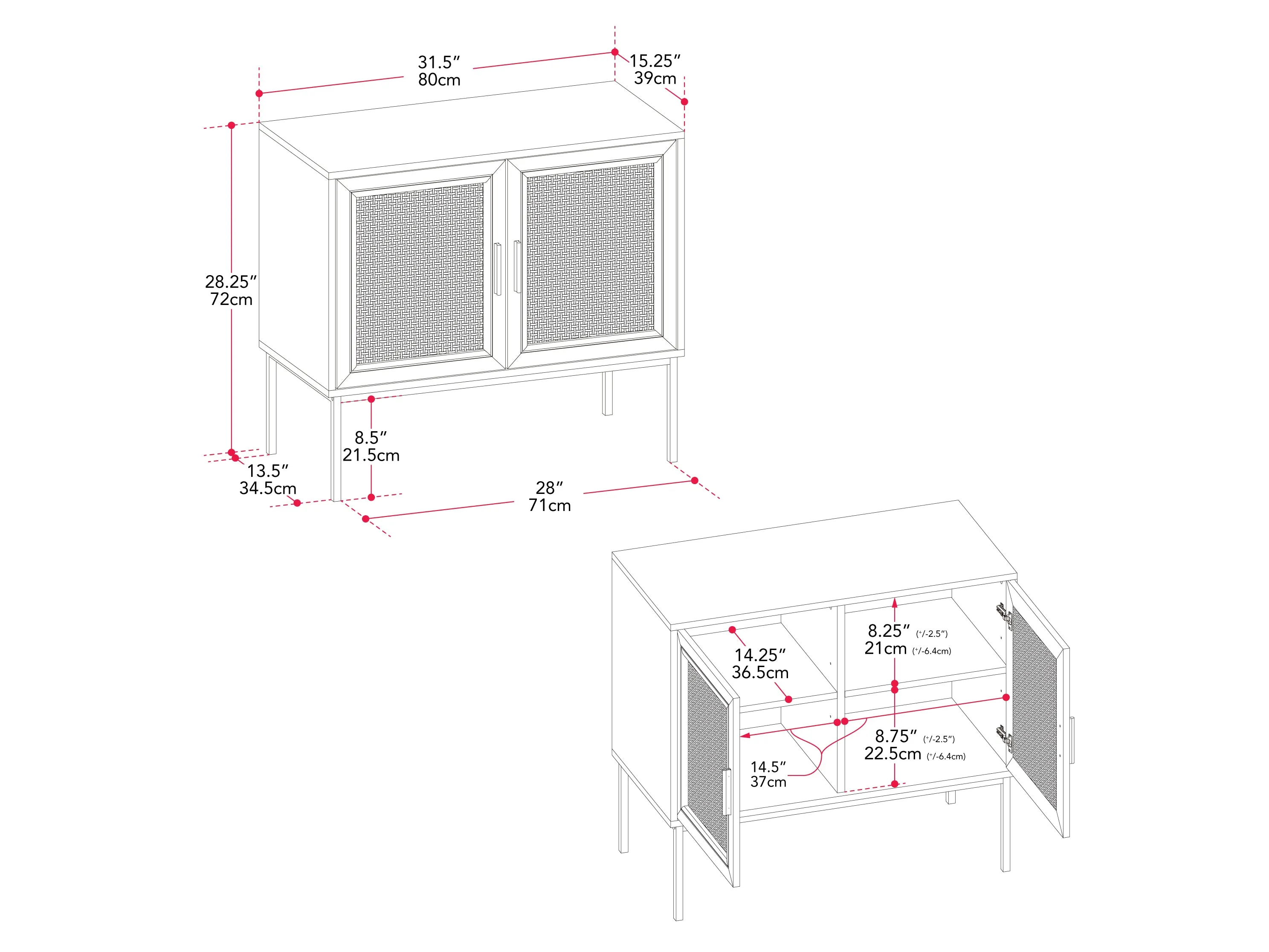 Black Accent Cabinet