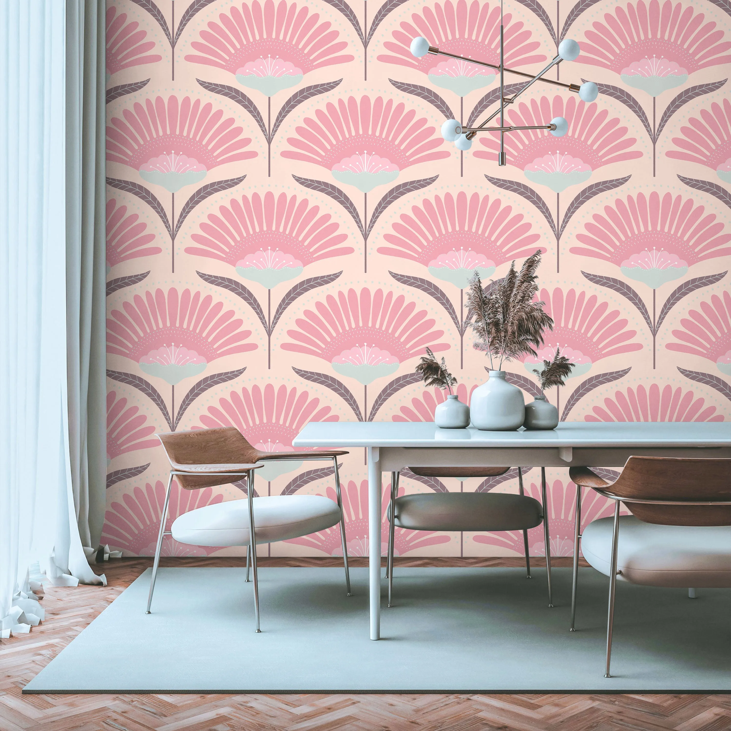 Bohemian Blossom Wallpaper - Pink