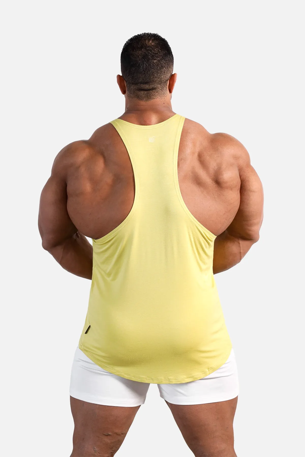 Classic Bodybuilding Racerback Stringer - Mustard Yellow