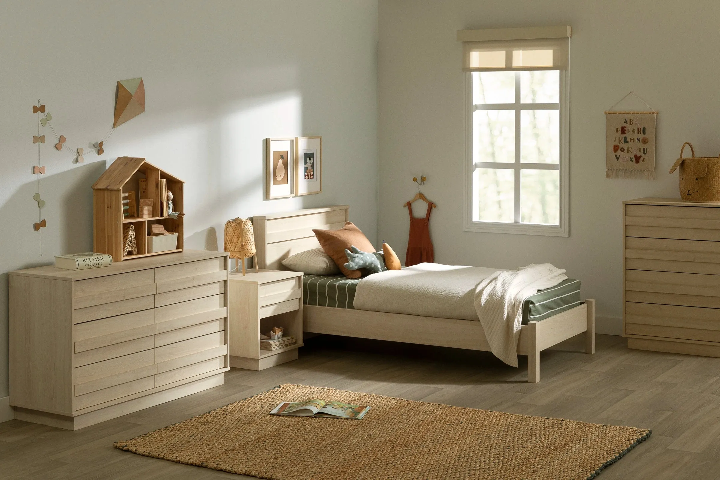 Complete Bed with Headboard - August