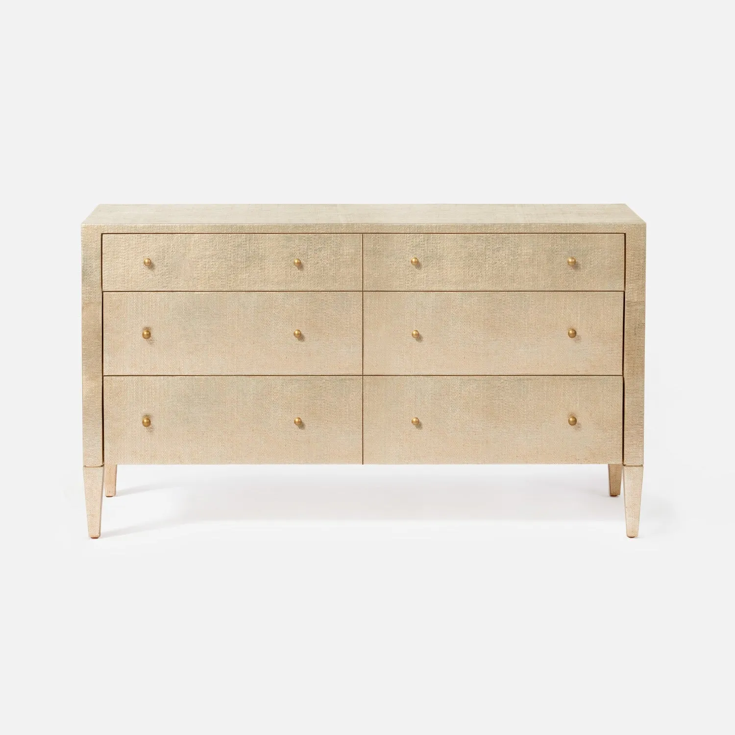 Conrad 60" Dresser Champagne Faux Raffia