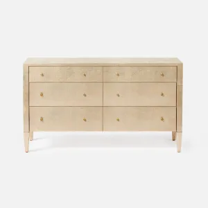 Conrad 60" Dresser Champagne Faux Raffia