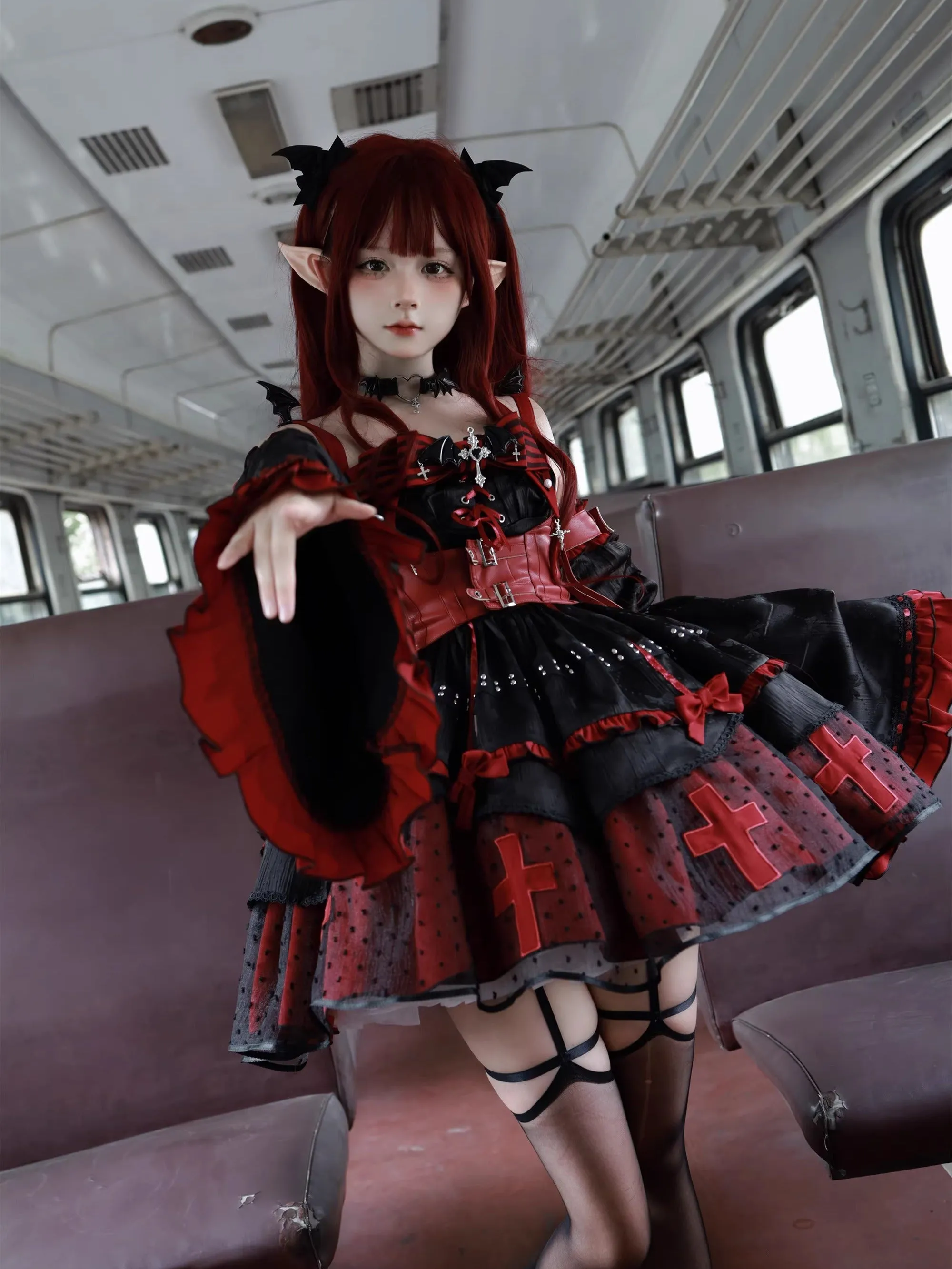 Devil's contract jsk sweet cool hot girl dress