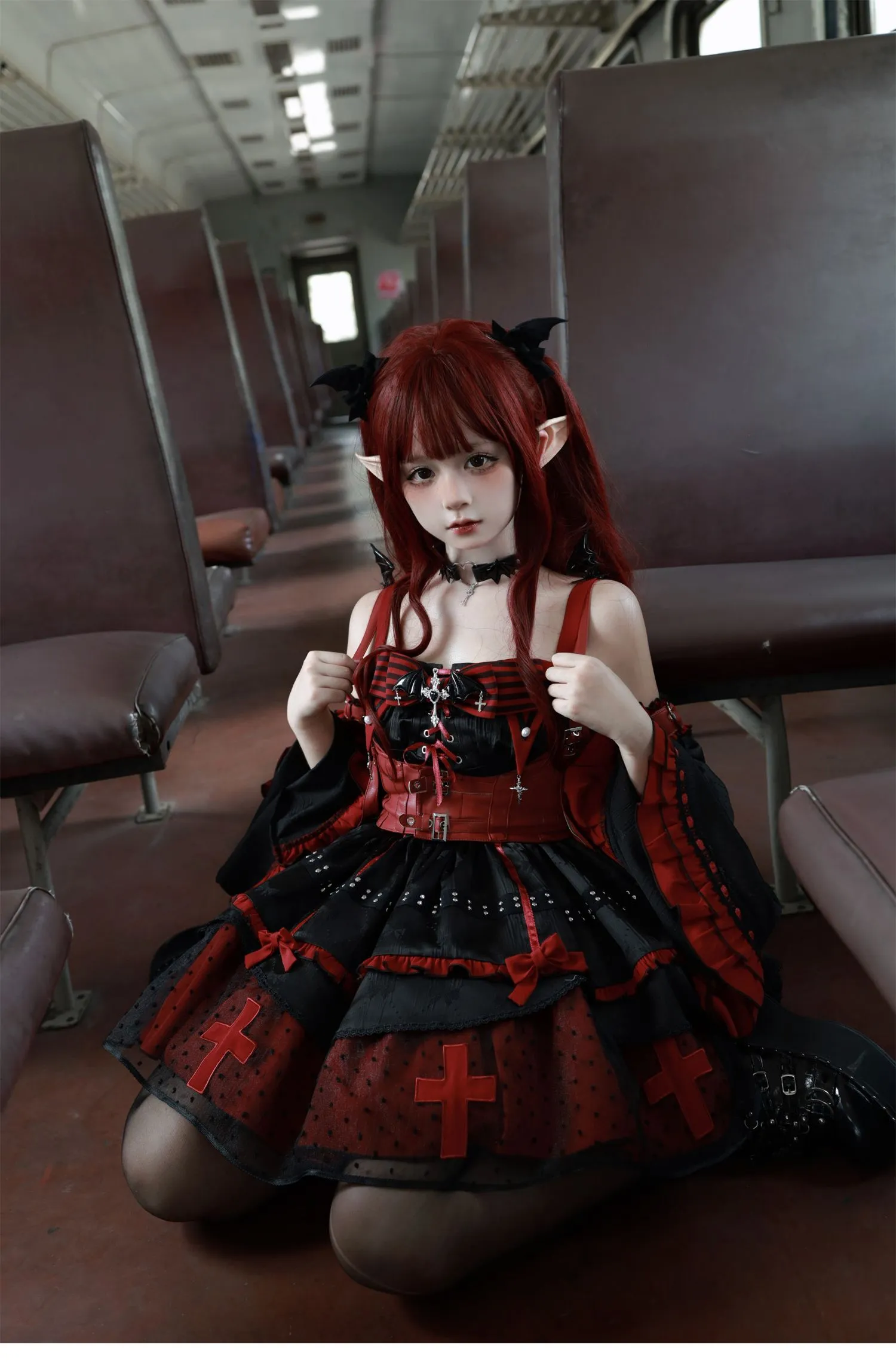 Devil's contract jsk sweet cool hot girl dress