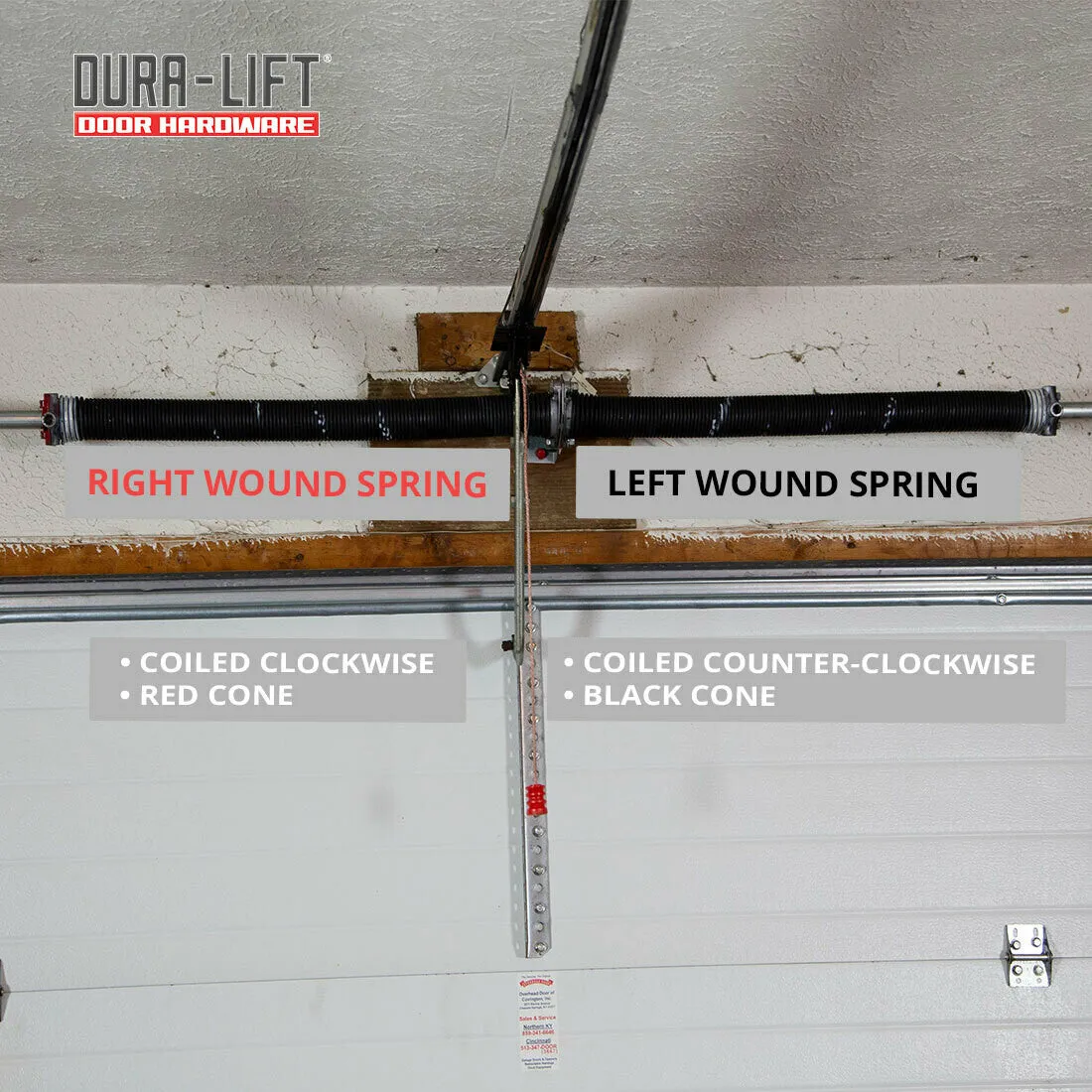 DURA-LIFT .218 Garage Door Torsion Spring (White)