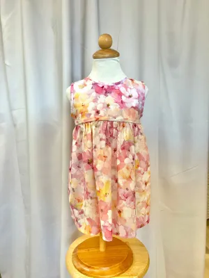 Enchanted Toddler Dress - Monet Floral, Pink *sale