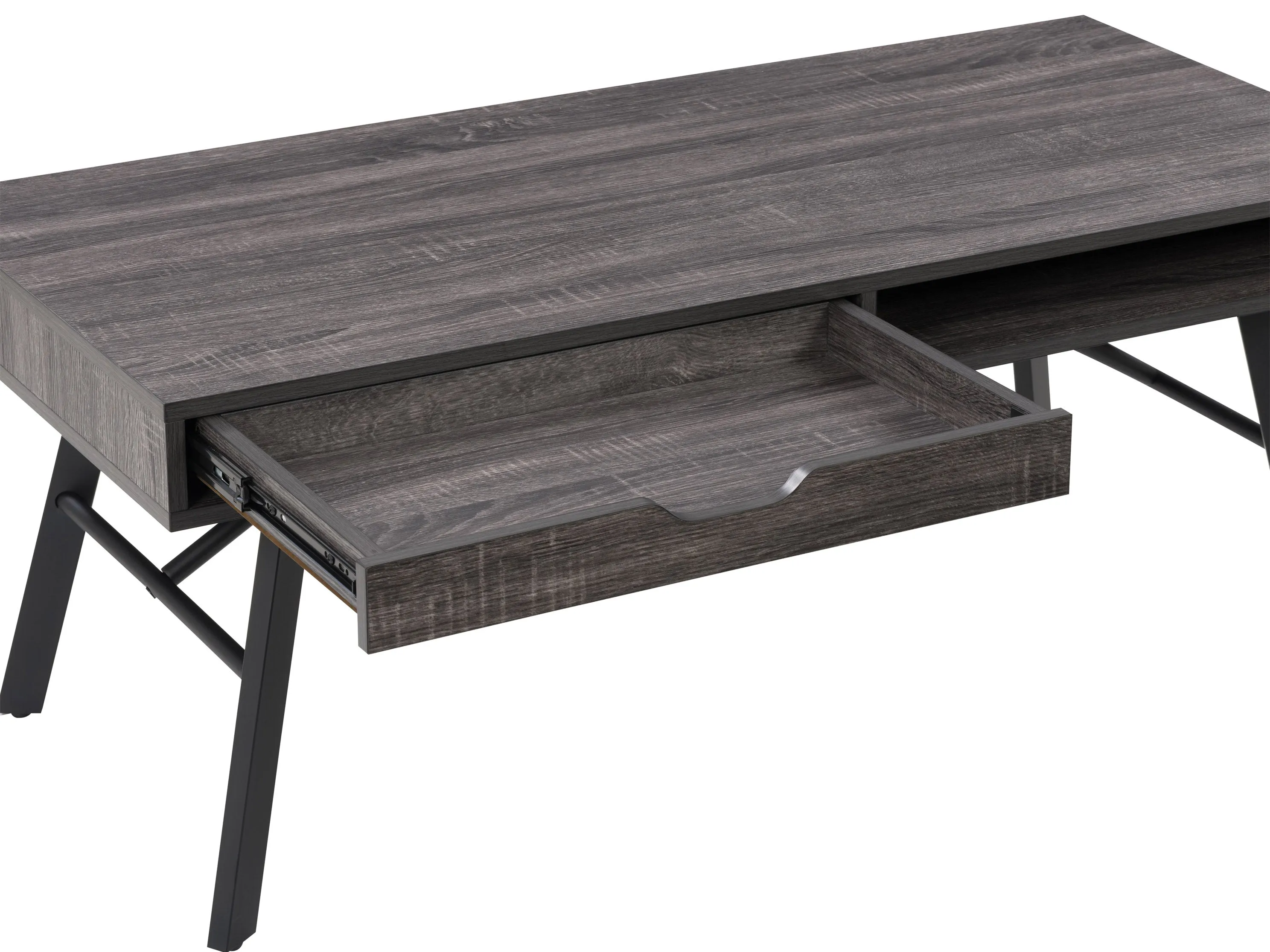 Grey Rustic Wood Coffee Table