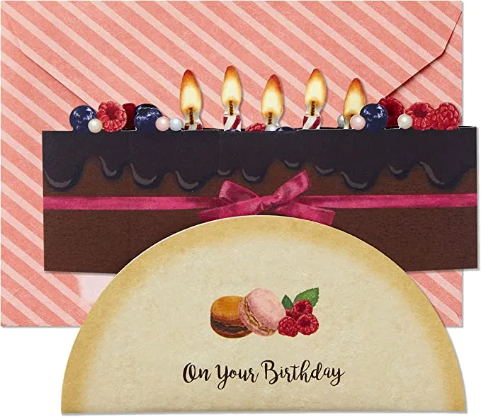 Hallmark Pop Up Birthday Card (Chocolate Cake)