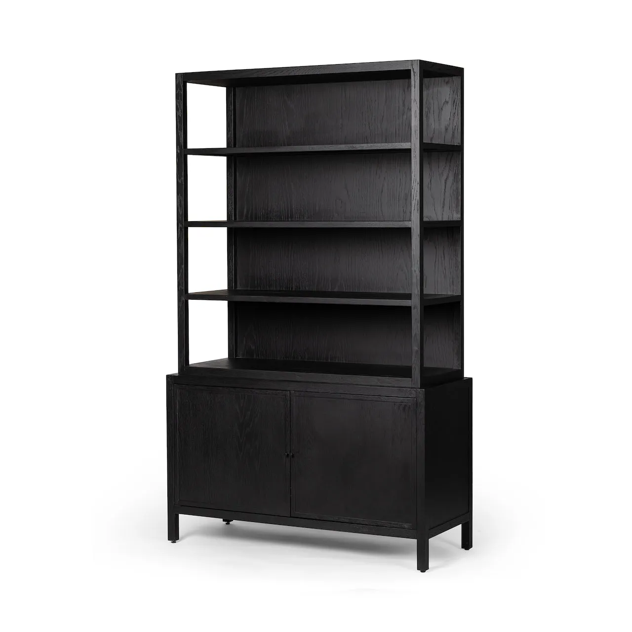 Hopkins Bookcase Brushed Oak Ebony Veneer