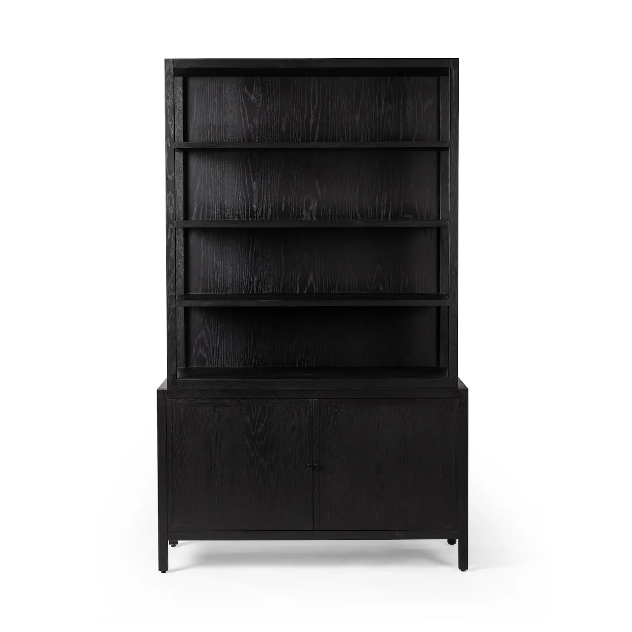 Hopkins Bookcase Brushed Oak Ebony Veneer