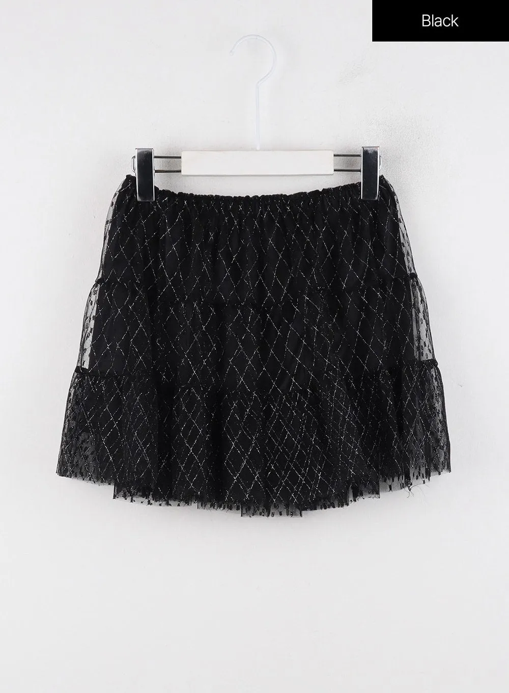 Laced Tulle Mini Skirt OD326