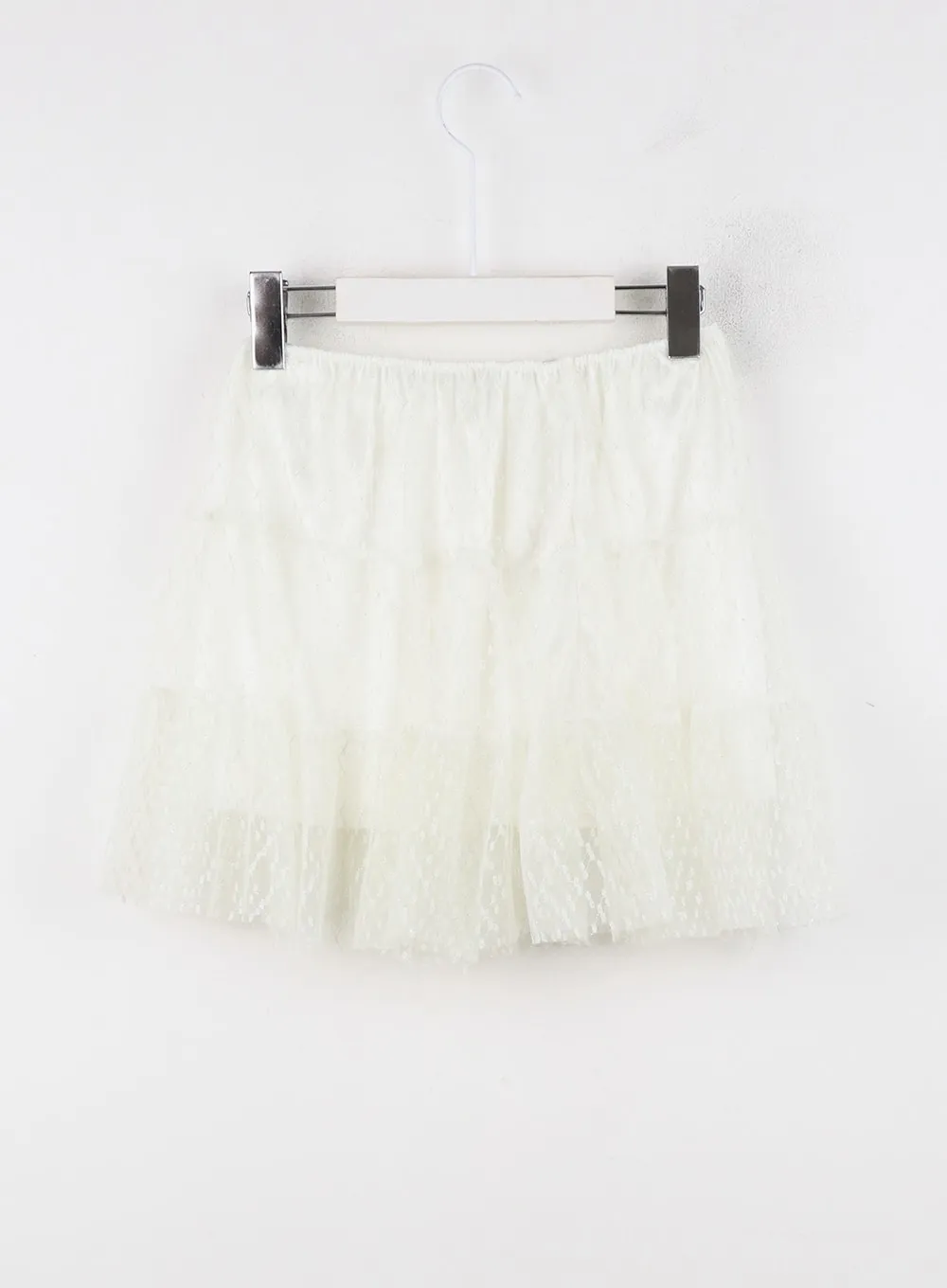 Laced Tulle Mini Skirt OD326