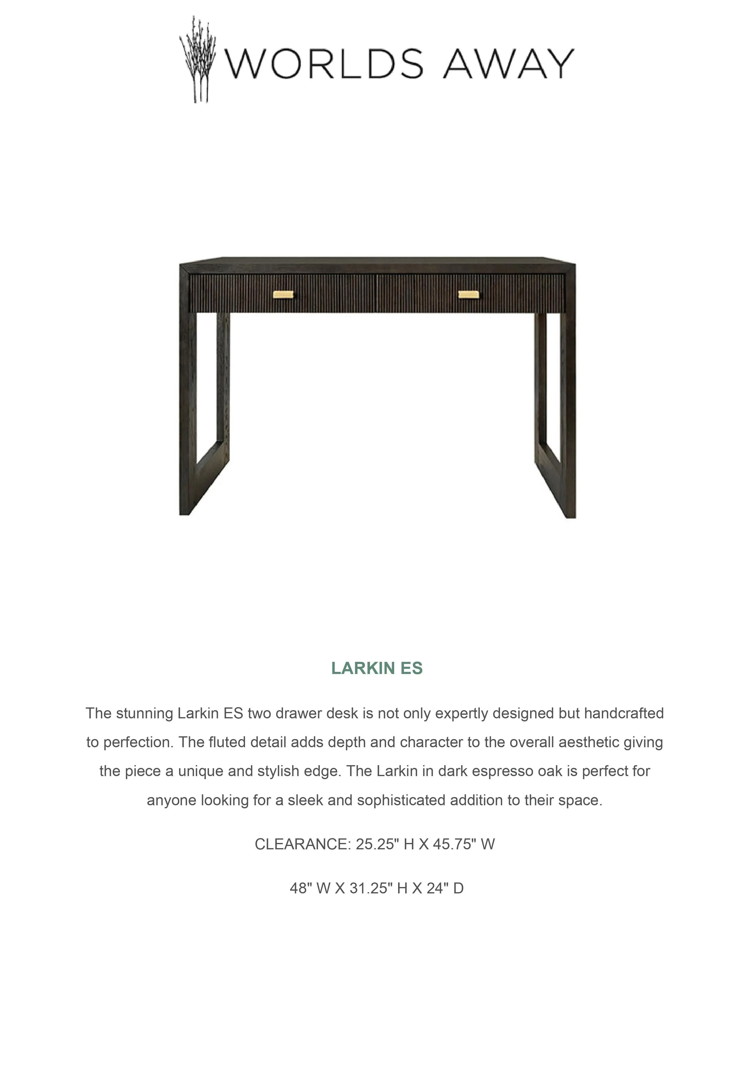 Larkin Desk Dark Espresso Oak