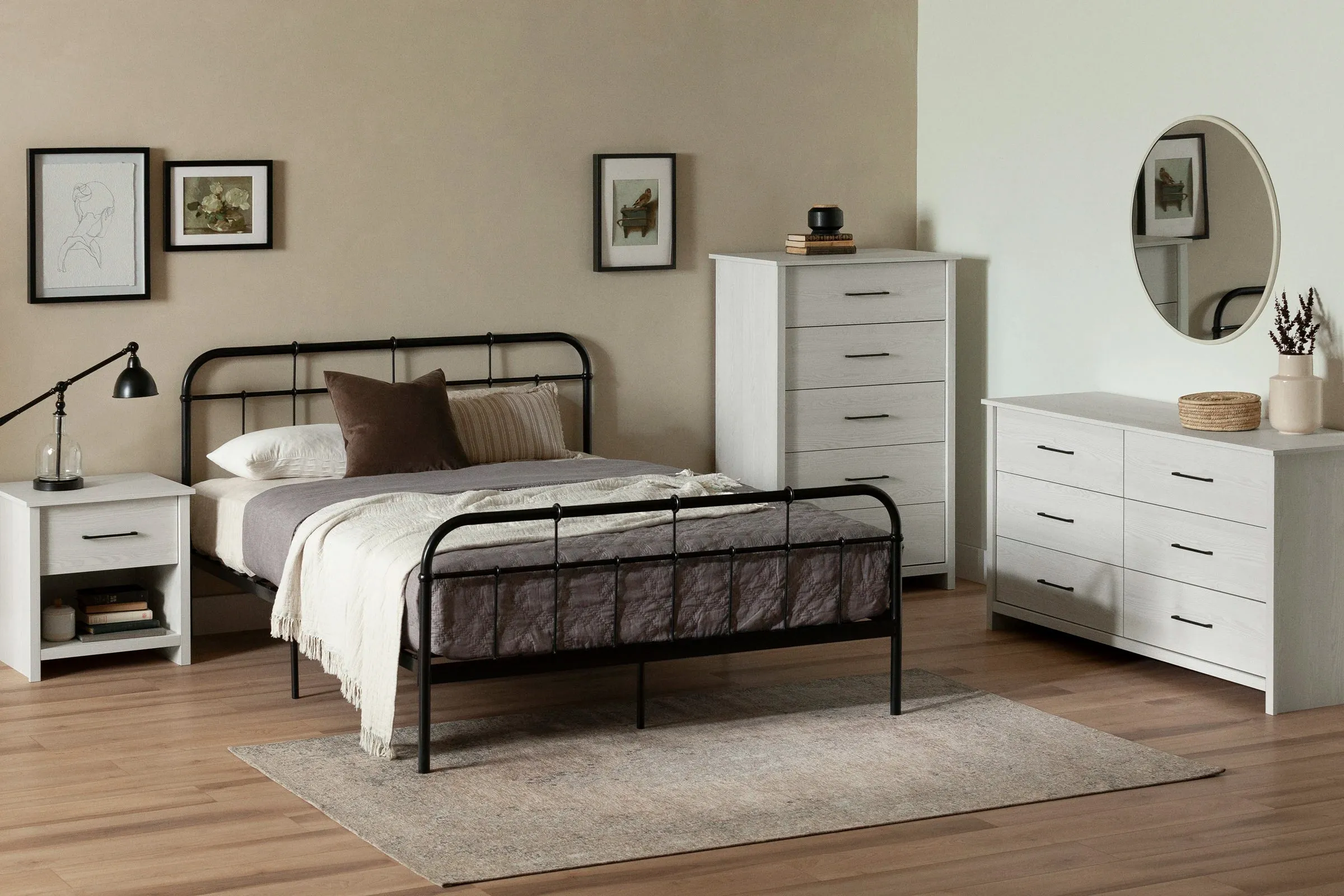 Metal Complete Bed - Fernley