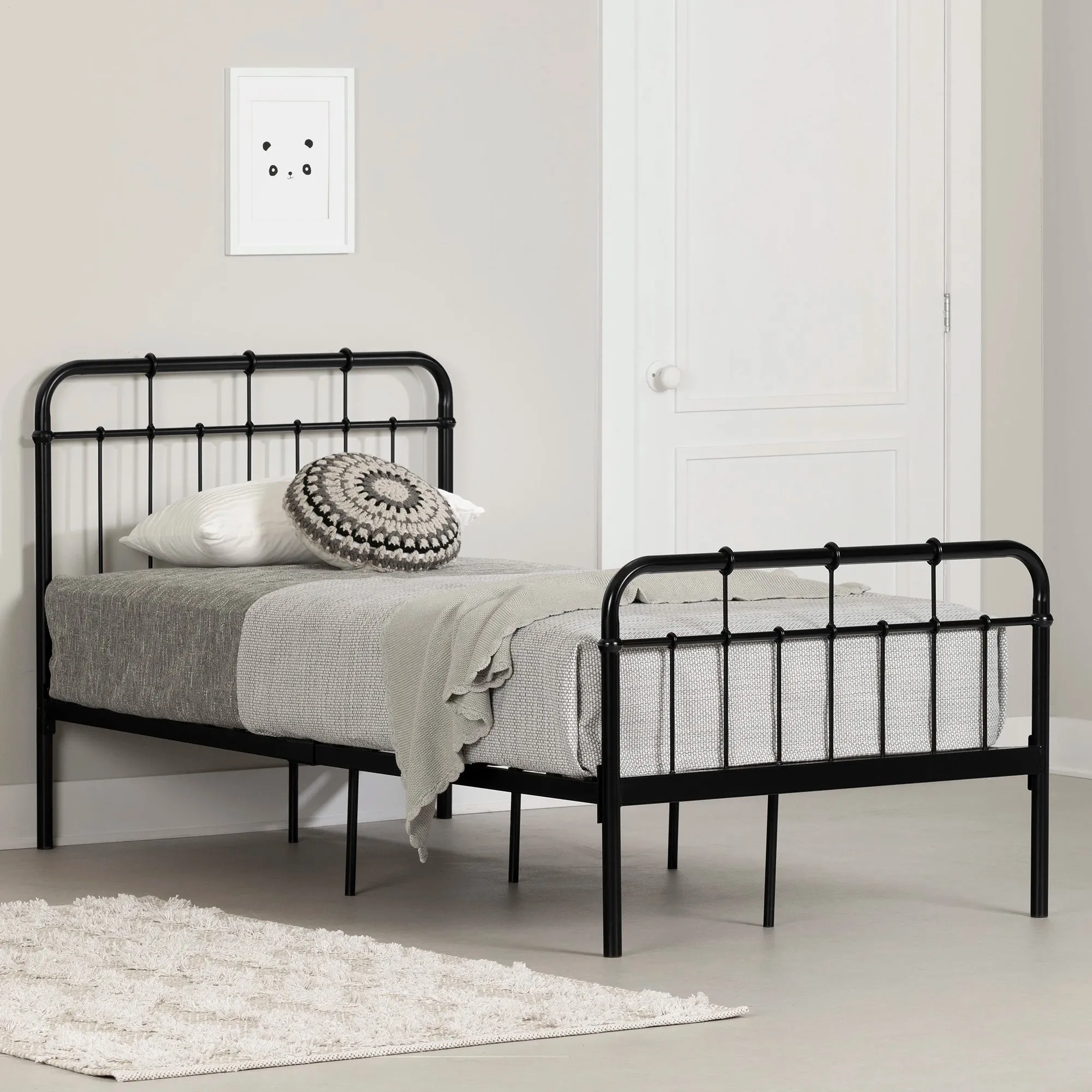 Metal Complete Platform Bed - Tassio