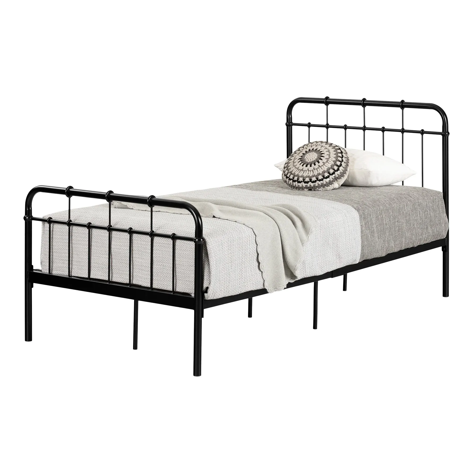 Metal Complete Platform Bed - Tassio