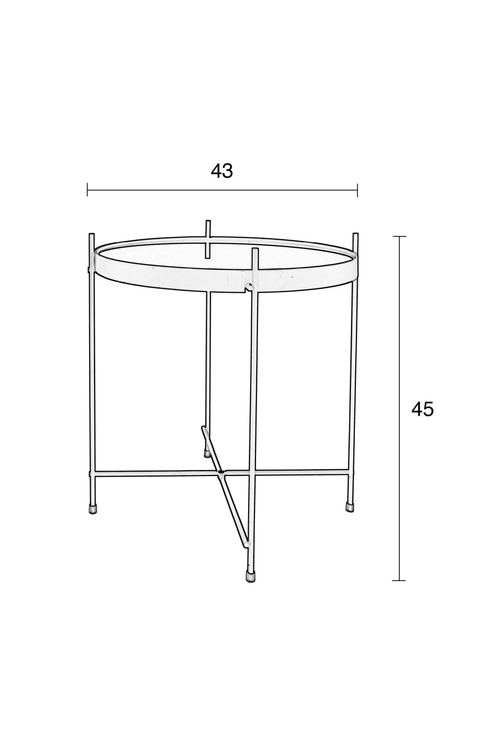 Round Framed Side Table (S) | Zuiver Cupid