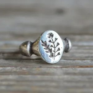 Shepherd's Purse Botanical Ring