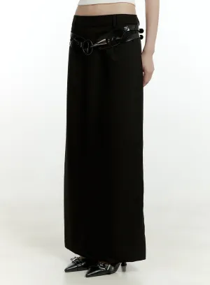 Solid Tailored Maxi Dress CL426