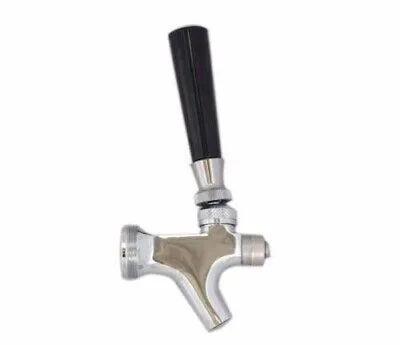 Stainless Steel Self Closing Draft Beer Faucet with Handle Krome Dispense C117