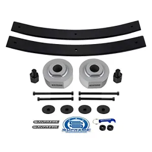 Supreme Suspensions - Full Lift Kit for 1983-1996 Ford Ranger 2" Front Lift Spring Spacers   2" Rear Lift Short Add-A-Leaf Springs   3/4" Stud Extenders 2WD (Silver)