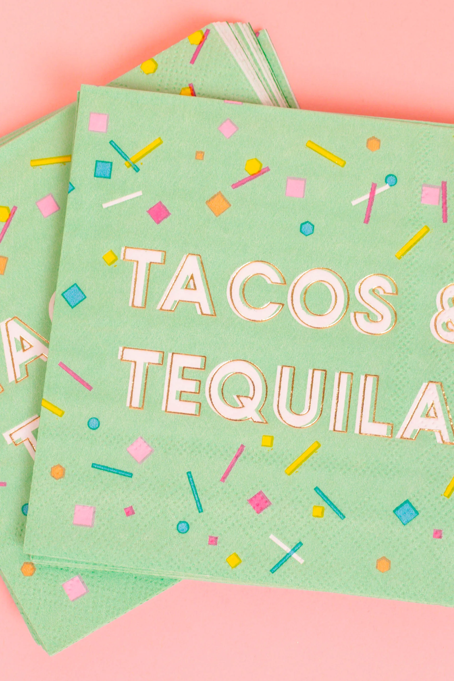 Tacos & Tequila Napkins - Teal