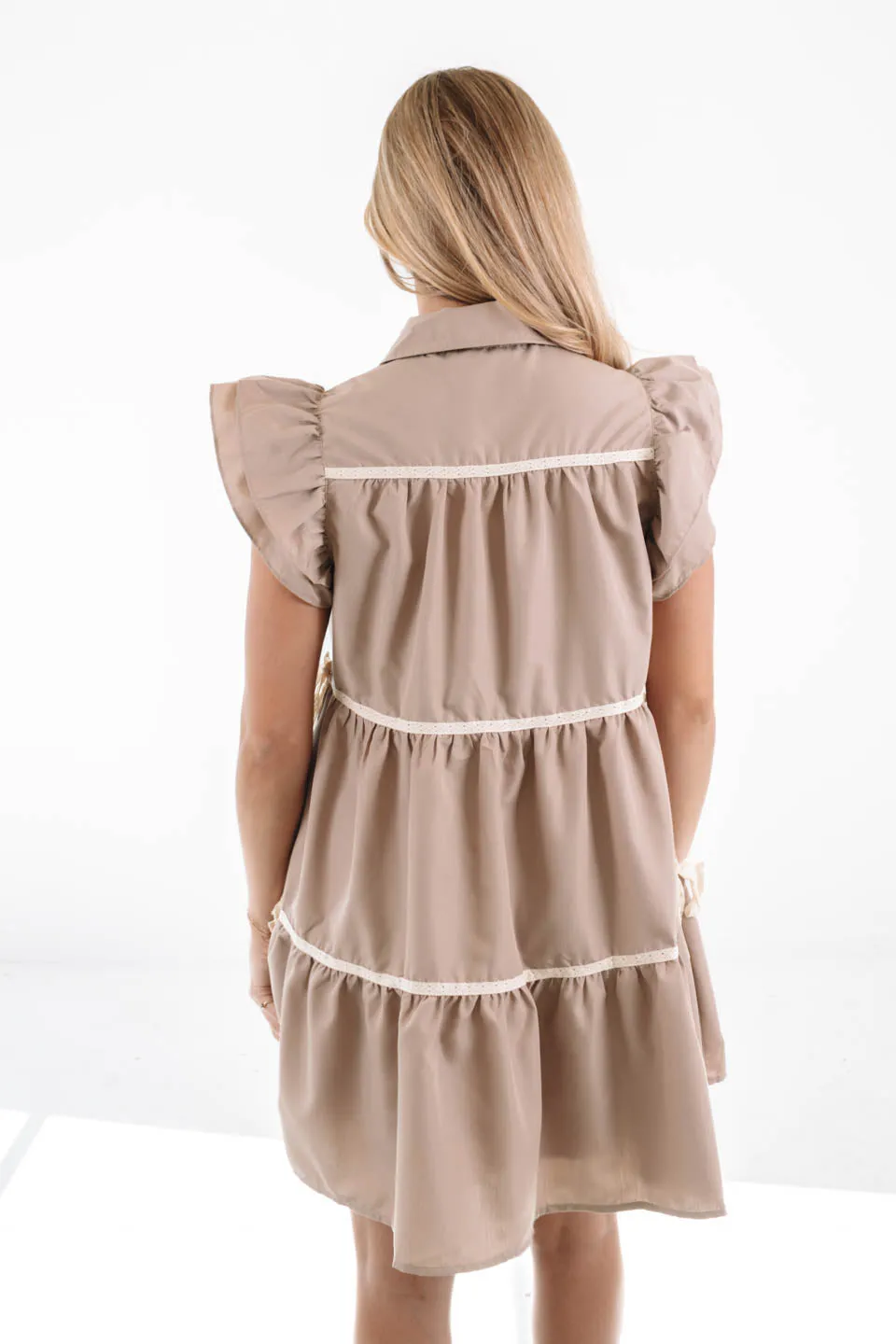 Tied It Up Dress - Mocha