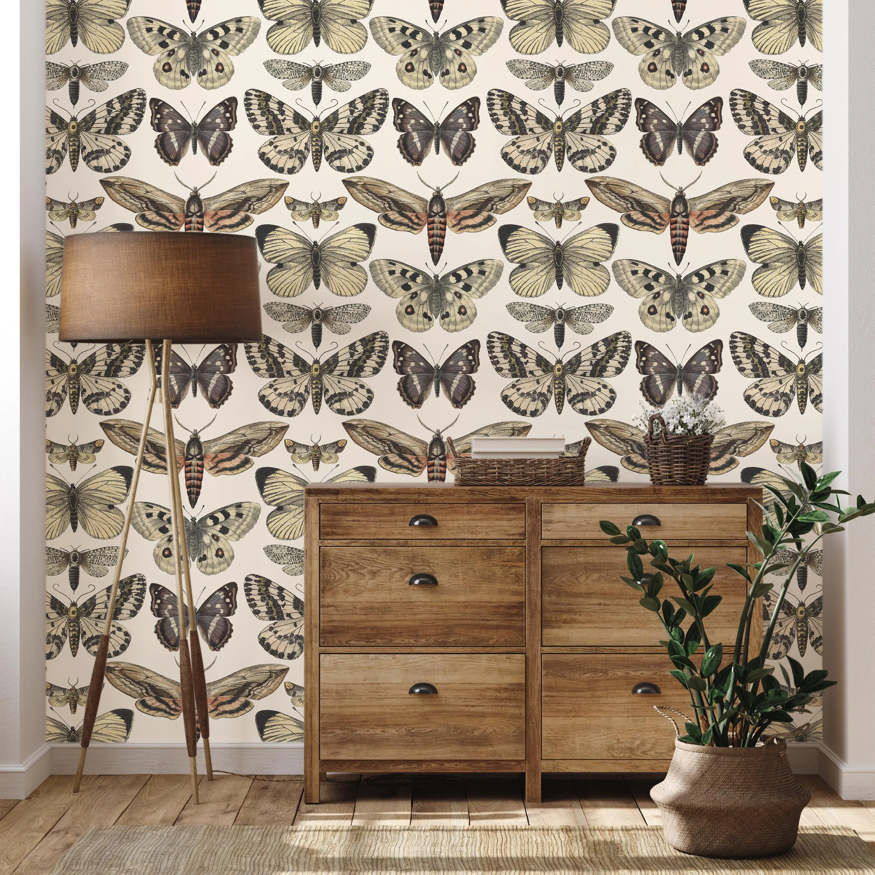 Vintage Butterfly Wallpaper