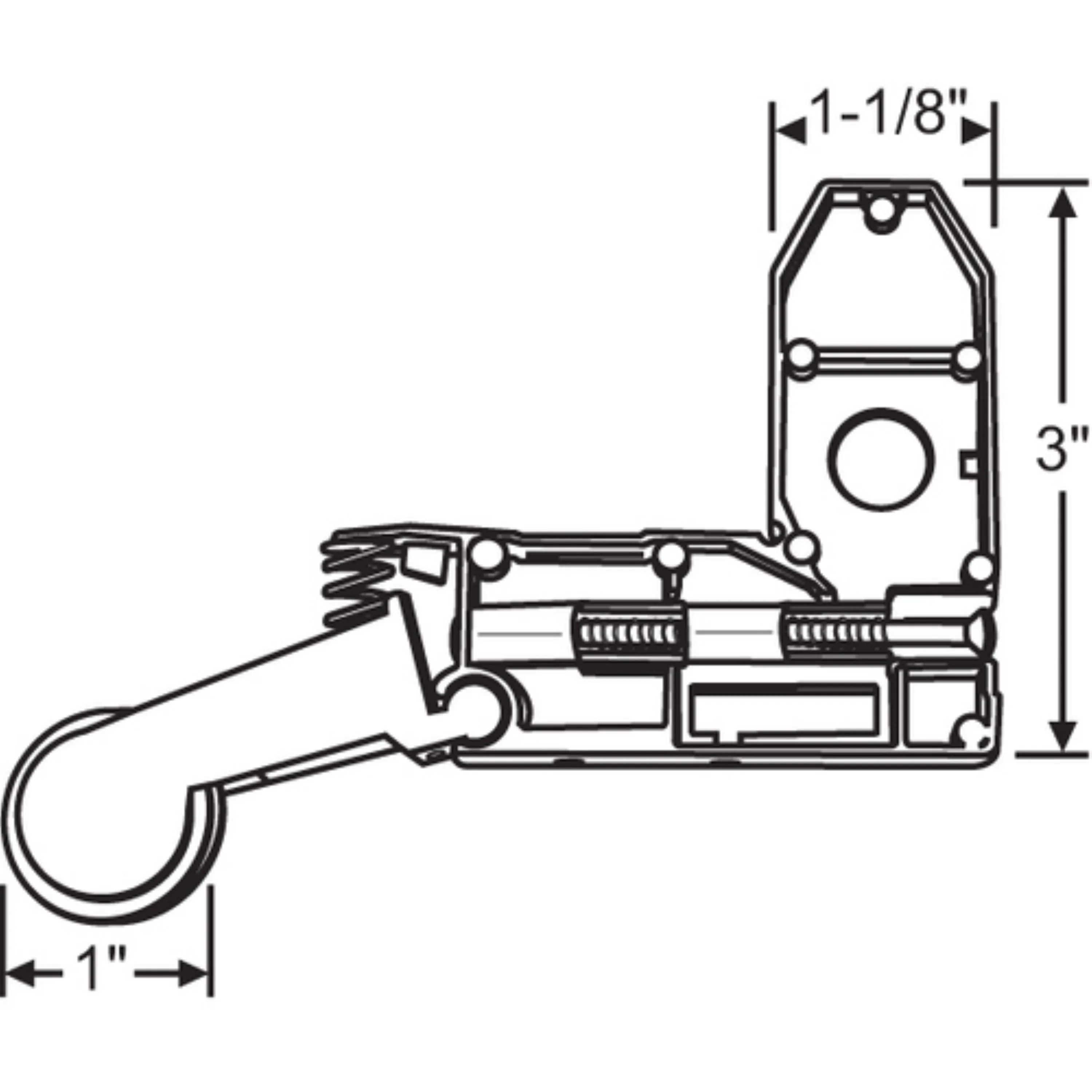 Wheel Corner Bracket Assembly – Sliding Patio Screen Door Roller | Roller for Patio Screen Glass Door Repair (SR-310)