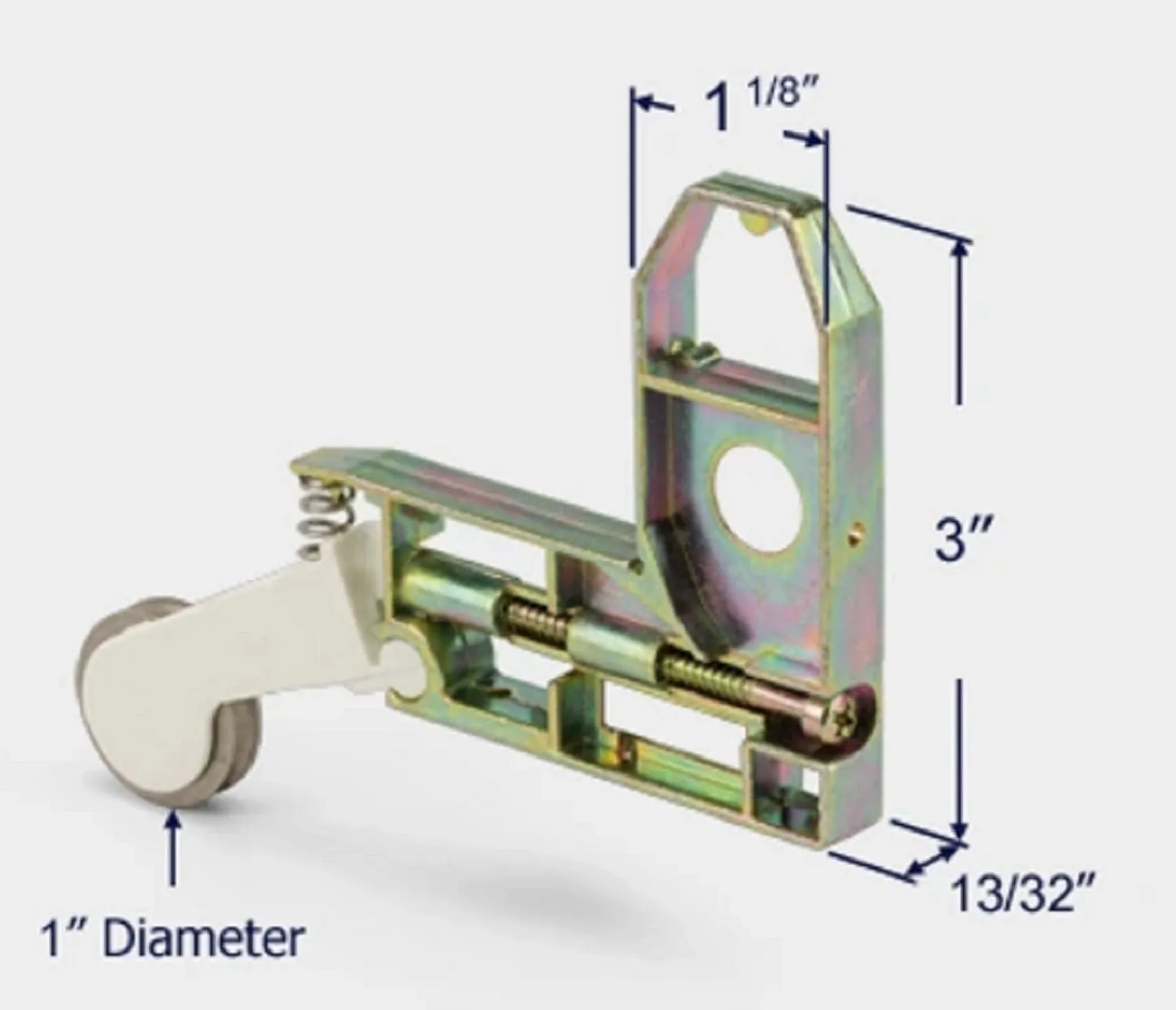 Wheel Corner Bracket Assembly – Sliding Patio Screen Door Roller | Roller for Patio Screen Glass Door Repair (SR-310)