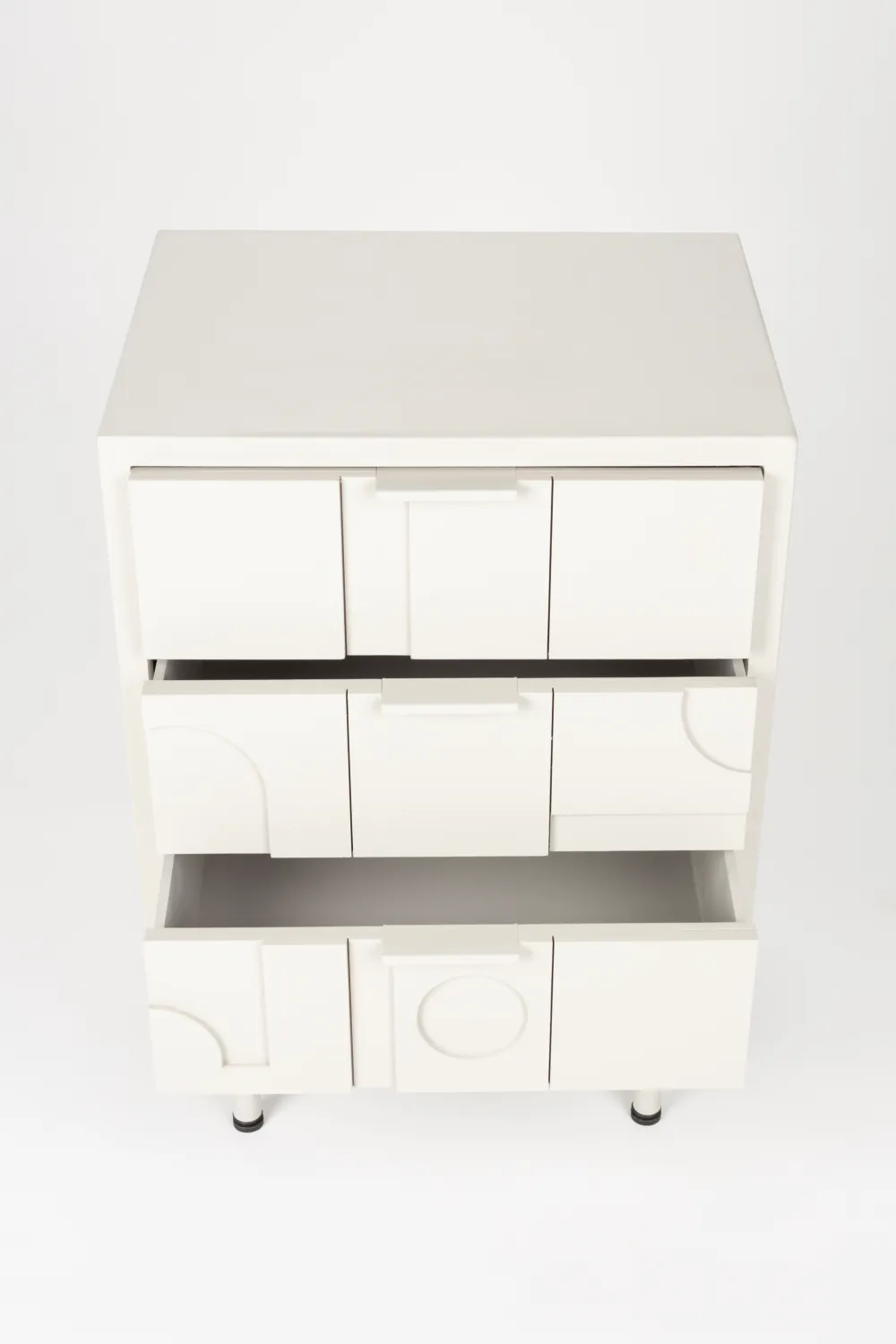 White Wooden Bedstand | DF Funk