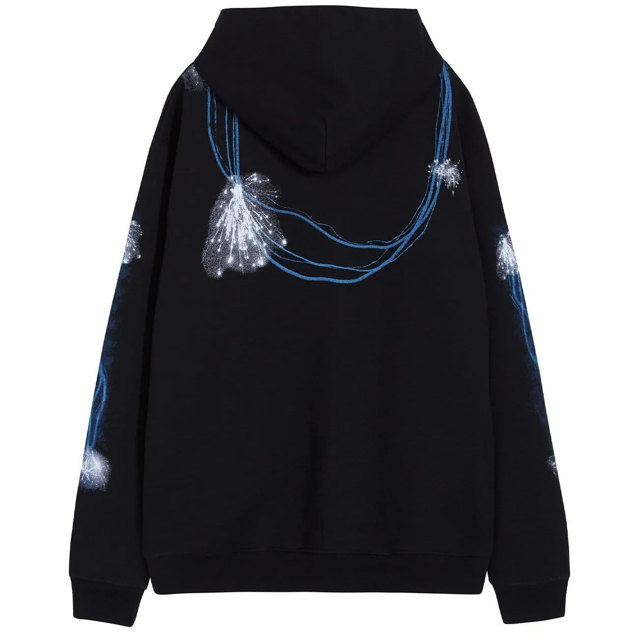 WLS Dark Resurrected Skeleton Fleece Zip Up Hoodie