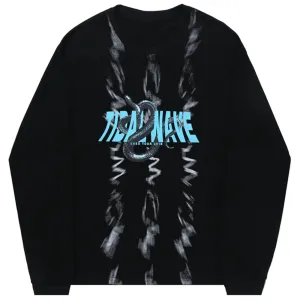 WLS Dark Unreal Snake Print Sweatshirt