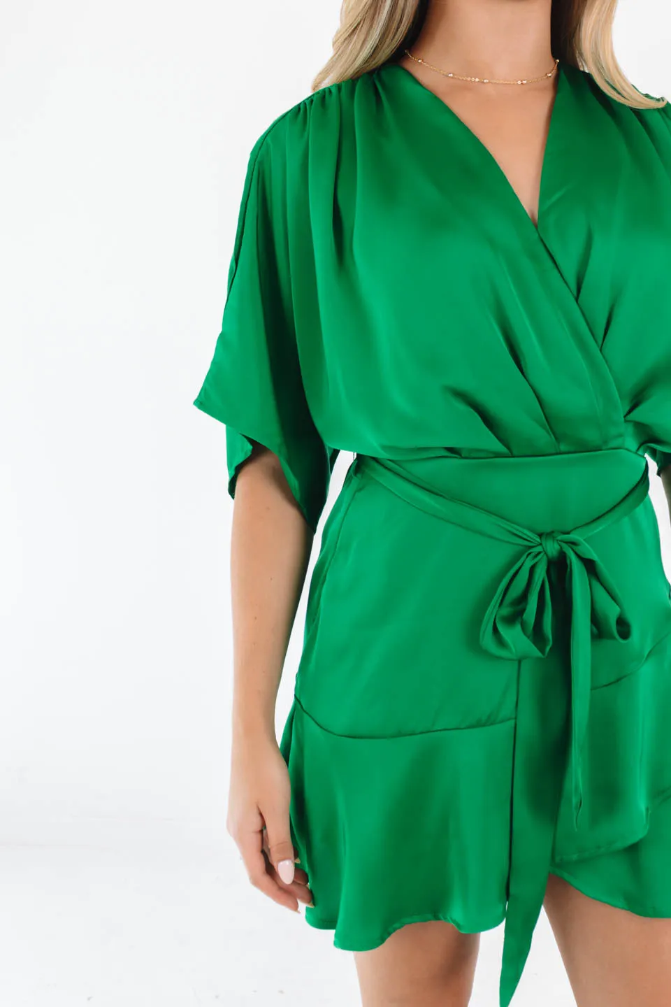 Wrap It Up Dress - Green