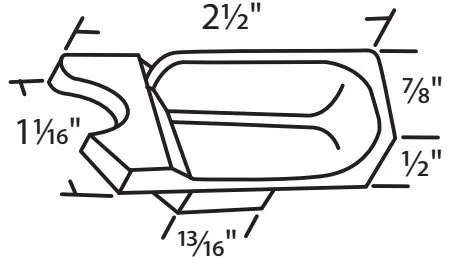 WRS Sentry 2-1/2" Tilt Latch - Bronze