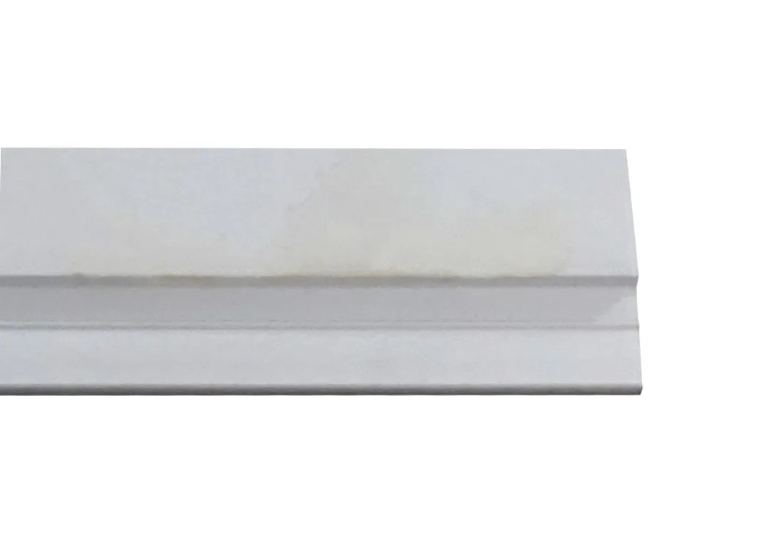 WRS Winterseal White Snap-In Vinyl Rigid Glazing Bead - 6 Ft Stick